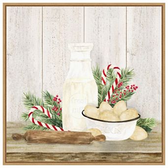Christmas Kitchen II by Tara Reed Framed Canvas Wall Art Print