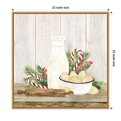 Christmas Kitchen II by Tara Reed Framed Canvas Wall Art Print