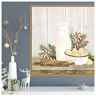 Christmas Kitchen II by Tara Reed Framed Canvas Wall Art Print