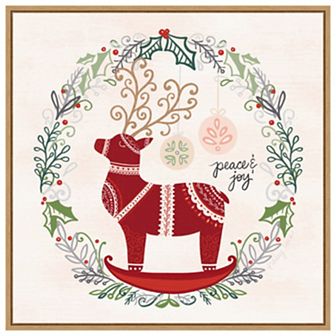 Hygge Christmas II by Noonday Design Framed Canvas Wall Art Print