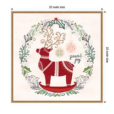 Hygge Christmas II by Noonday Design Framed Canvas Wall Art Print