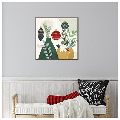 Deco Holiday II by Veronique Charron Framed Canvas Wall Art Print