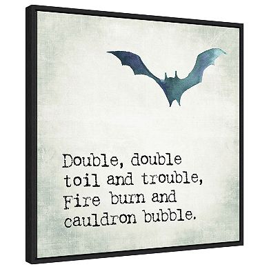 Double Double Bat by Amanti Art Portfolio Framed Canvas Wall Art Print