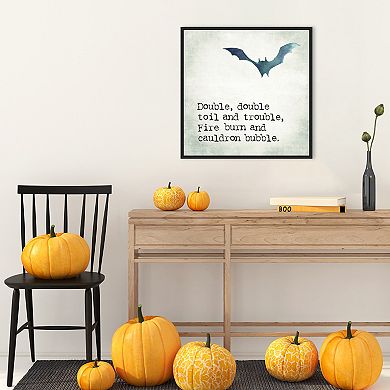 Double Double Bat by Amanti Art Portfolio Framed Canvas Wall Art Print