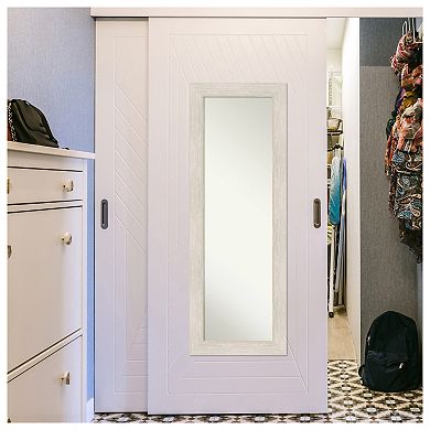 Amanti Art Hardwood Wood On the Door - Full Length Mirror