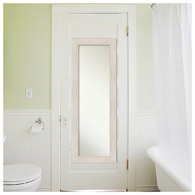 Amanti Art Hardwood Wood On the Door - Full Length Mirror