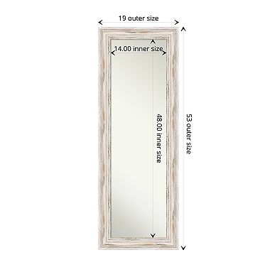 Amanti Art Alexandria Wood On the Door - Full Length Mirror