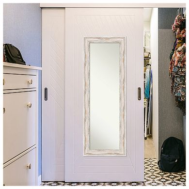 Amanti Art Alexandria Wood On the Door - Full Length Mirror