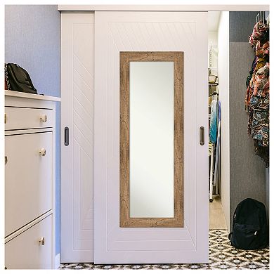 Amanti Art Owl Wood On the Door - Full Length Mirror