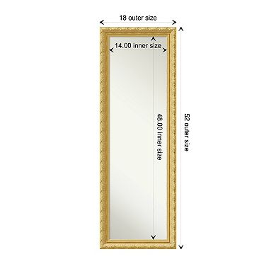 Amanti Art Versailles Wood On the Door - Full Length Mirror