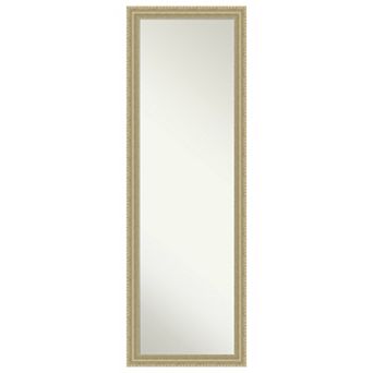 Amanti Art Teardrop Wood On the Door - Full Length Mirror