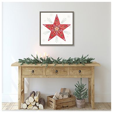 Christmas Charm XI by Beth Grove Framed Canvas Wall Art Print