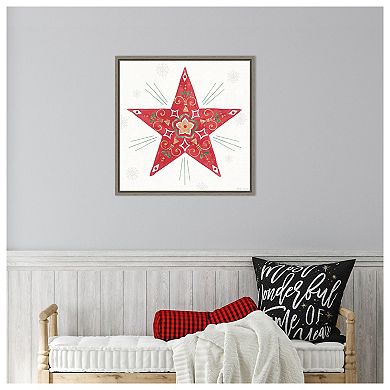 Christmas Charm XI by Beth Grove Framed Canvas Wall Art Print