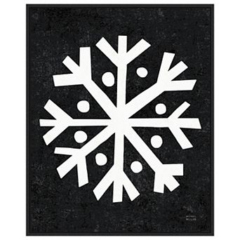 Christmas Whimsy Snowflake by Michael Mullan Framed Canvas Wall Art Print