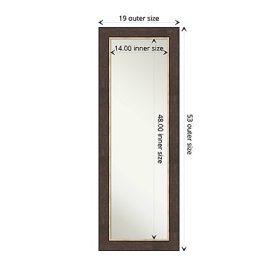 Amanti Art Lined On the Door - Full Length Mirror