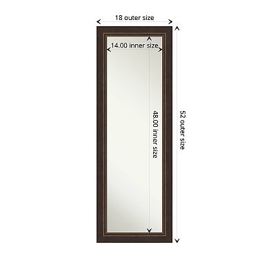 Amanti Art Lara Wood On the Door - Full Length Mirror