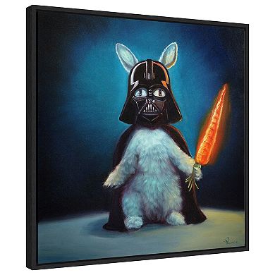 Bunny Vader by Lucia Heffernan Framed Canvas Wall Art Print