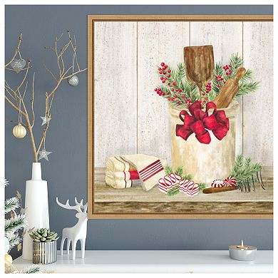 Christmas Kitchen I by Tara Reed Framed Canvas Wall Art Print