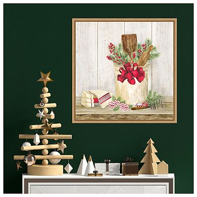 Christmas Kitchen I by Tara Reed Framed Canvas Wall Art Print