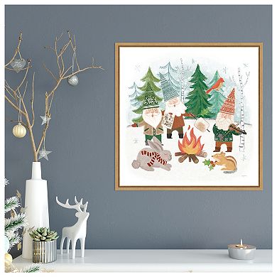 Woodland Gnomes II by Mary Urban Framed Canvas Wall Art Print