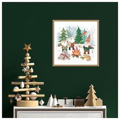 Woodland Gnomes II by Mary Urban Framed Canvas Wall Art Print