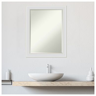Flair Narrow Framed Petite Bevel Bathroom Wall Mirror