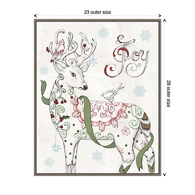 Christmas Season IV by Daphne Brissonnet Framed Canvas Wall Art Print