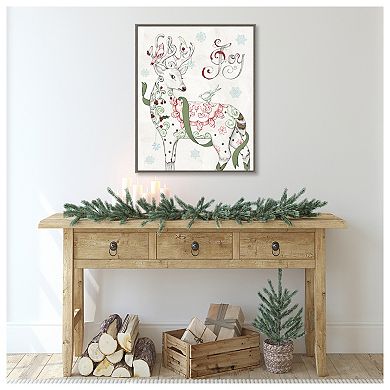 Christmas Season IV by Daphne Brissonnet Framed Canvas Wall Art Print