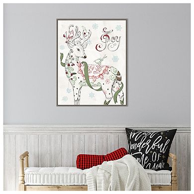 Christmas Season IV by Daphne Brissonnet Framed Canvas Wall Art Print