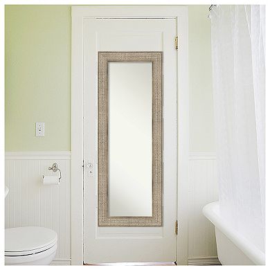 Trellis Wood On the Door - Full Length Mirror