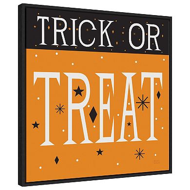 Festive Fright Trick or Treat III by Michael Mullan Framed Canvas Wall Art Print