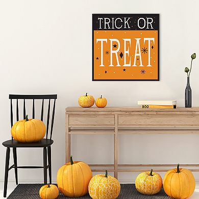 Festive Fright Trick or Treat III by Michael Mullan Framed Canvas Wall Art Print