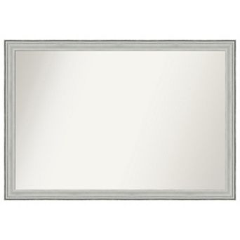 Bel Volto Non-beveled Wood Bathroom Wall Mirror