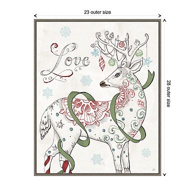 Christmas Season V by Daphne Brissonnet Framed Canvas Wall Art Print