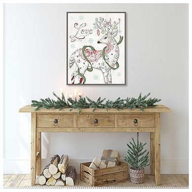 Christmas Season V by Daphne Brissonnet Framed Canvas Wall Art Print