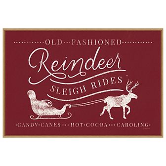 Vintage Christmas VIII by Becky Thorns Framed Canvas Wall Art Print