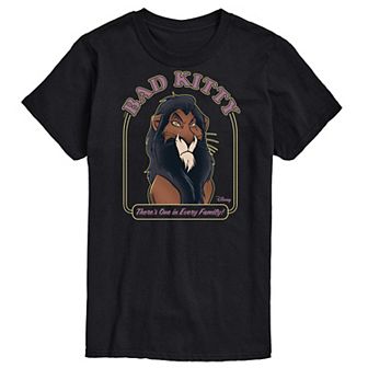 Disney Villains Scar Men's Bad Kitty Graphic Tee