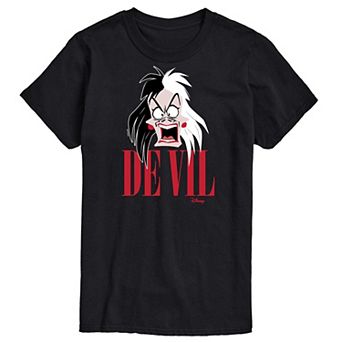 Disney Villains De Vil Men's Graphic Tee