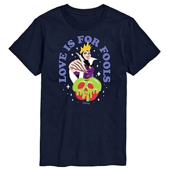 Disney Villains Evil Queen Men's Love Is For Fools Graphic Tee