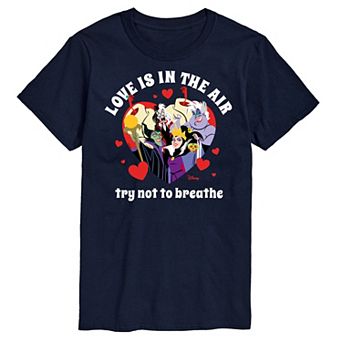 Disney Villains Men's Love Is In The Air Graphic Tee