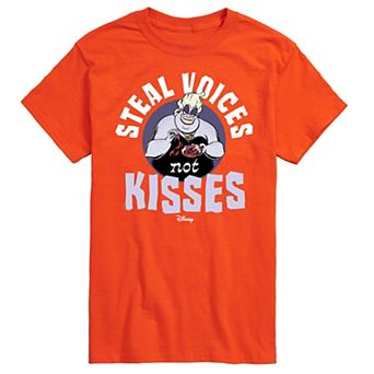Disney Villains Men's Ursula Steal Voices Not Kisses Graphic Tee