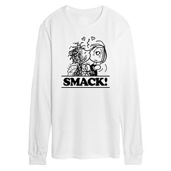 Men's Peanuts Pigpen Peppermint Patty Smack Long Sleeve Graphic Tee