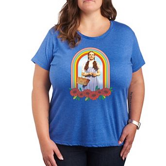 Plus Wizard of Oz Dorothy Rainbow Graphic Tee