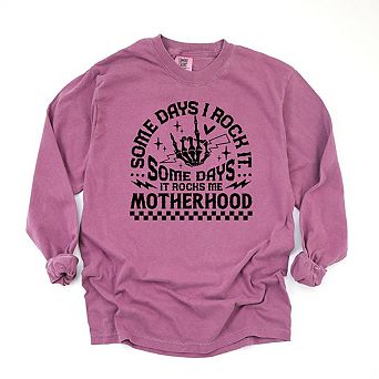 Simply Sage Market I Rock Motherhood Garment Dyed Long Sleeve