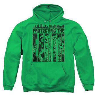DC Comics Protecting The Earth Adult Pull Over Hoodie