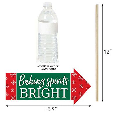 Big Dot Of Happiness Funny Gingerbread Christmas - Holiday Party Photo Booth Props 10 Pc