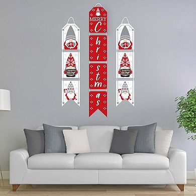 Big Dot of Happiness Christmas Gnomes - Hanging Vertical Paper Door Banners - Holiday Party Wall Decoration Kit - Indoor Door Decor