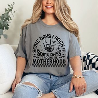 Simply Sage Market I Rock Motherhood Garment Dyed Tee