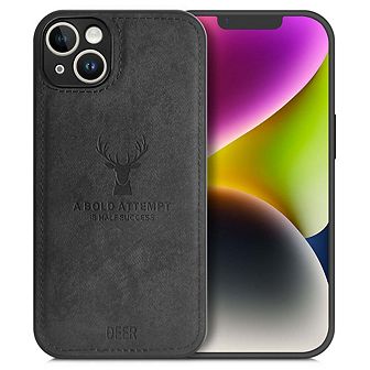Alpha Digital Iphone 14plus - Protective Case W/ Luxury Soft Cloth & Deer Design- Anti-dirt/shock