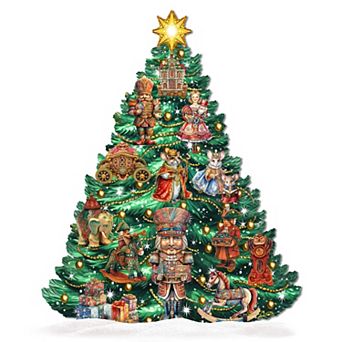 48-Inch Nutcracker Christmas Tree Outdoor Indoor Wooden Decoration for Yard and Porch by G. DeBrekht